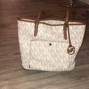 White Michael Kors monogram bag!